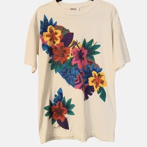 Vintage Stevi Brooks Flora T-Shirt One Size